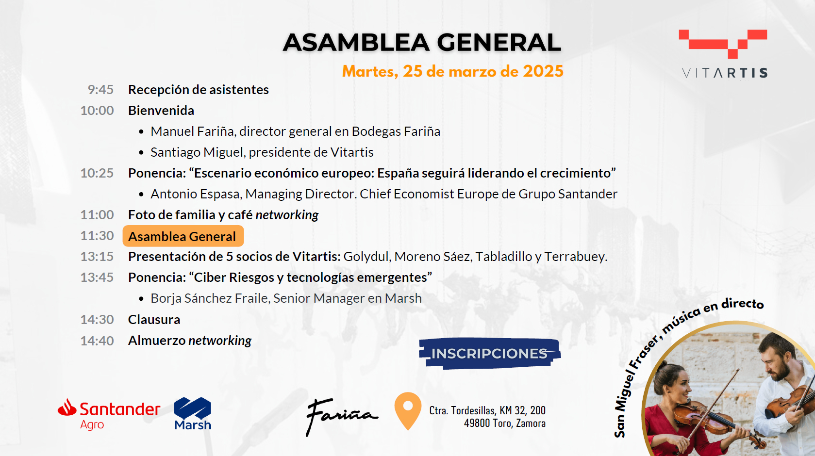 Programa Asamblea General Vitartis 2025